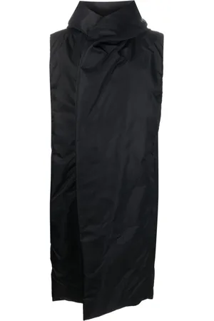 Rick Owens Giacca lunga smanicata con cappuccio