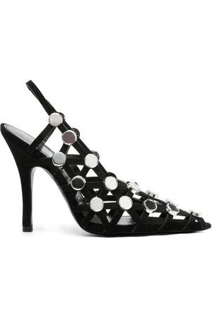 The Attico Pumps Grid 105mm con strass