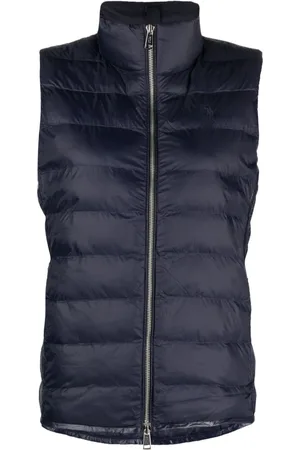Ralph Lauren Gilet trapuntato con ricamo Polo Pony