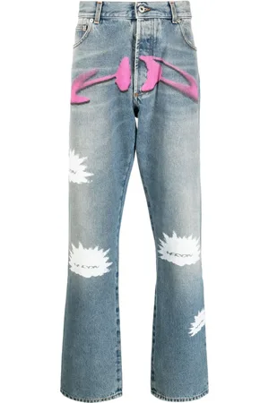Heron Preston Jeans dritti con stampa