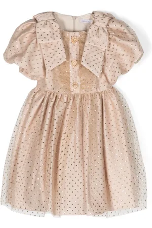 PATACHOU Polka-dot pleated dress