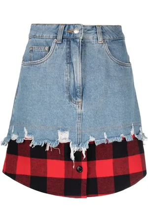 Moschino Gonna denim con design a strati