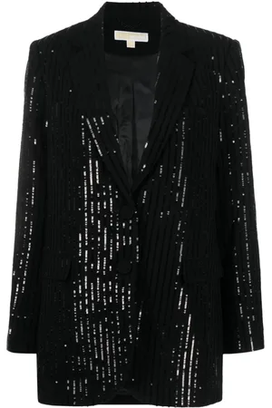 Michael Kors Blazer a righe con paillettes