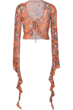 AMIR SLAMA Blusa con stampa grafica