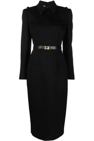 Prada Abito midi con cintura