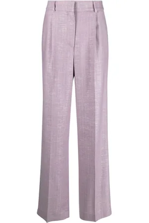 Msgm Pantaloni a gamba ampia gessati