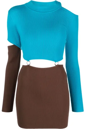 Andersson Bell Abito bicolore con cut-out