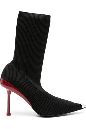 Alexander McQueen Stivaletti Slash Knit 90mm