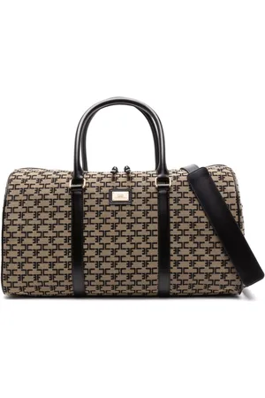Elisabetta Franchi Borsone valigia con monogramma jacquard