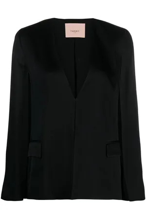 Twin-Set Blazer con logo inciso