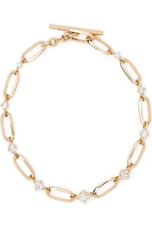 Lizzie Mandler Bracciale a catena in giallo 18kt con diamanti