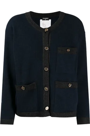 CHANEL Cardigan con bottoni CC anni 