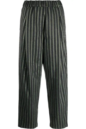 ALYSI Pantaloni dritti con cuciture decorative