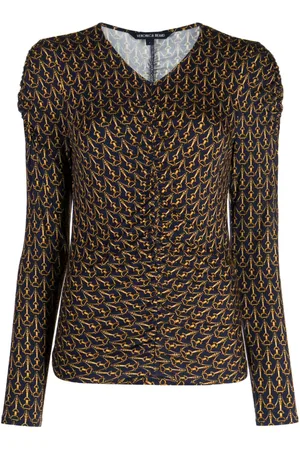 VERONICA BEARD Top Neeta con monogramma