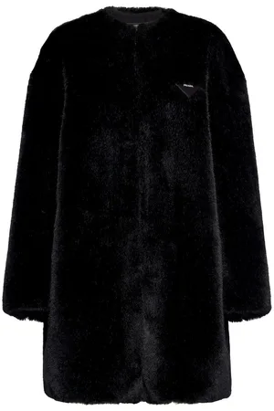Prada Cappotto Aspen in finta pelliccia