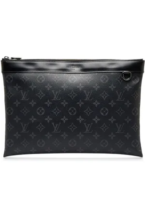 Louis Vuitton 2006 pre-owned Monogram Denim Pratt Clutch - Farfetch