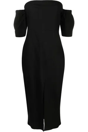 Isabel Marant Abito midi Stony con spalle scoperte