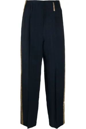 ALYSI Pantaloni dritti con dettaglio glitter