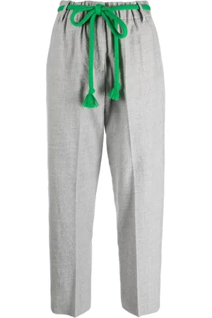 ALYSI Pantaloni dritti con cintura