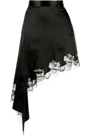 JNBY Gonna midi asimmetrica con pizzo