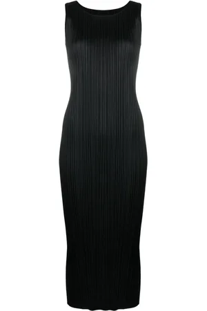 PLEATS PLEASE ISSEY MIYAKE Abito smanicato con pieghe