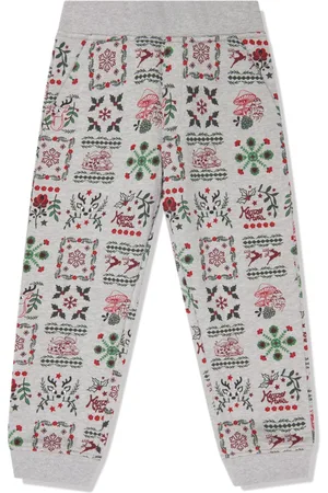 Kenzo Pantaloni sportivi con motivo monogramma