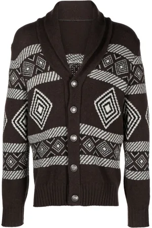 Brunello Cucinelli Cardigan con intarsio