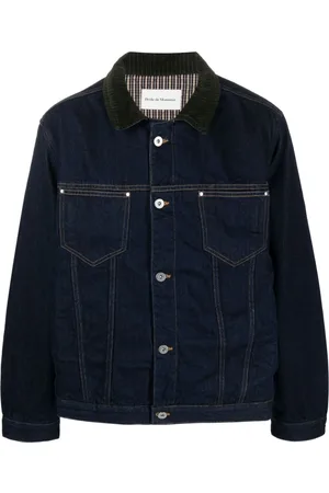 Drôle de Monsieur Giacca denim con applicazione