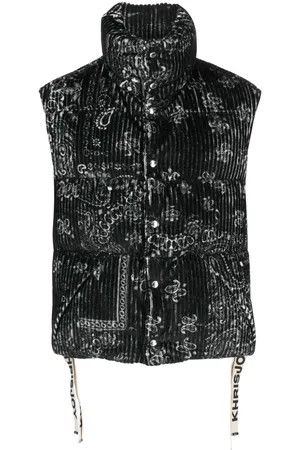 Khrisjoy Gilet imbottito con stampa paisley