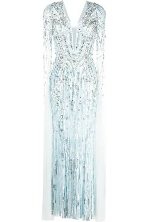 Jenny Packham Abito lungo Planelto con paillettes
