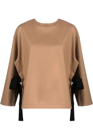 ERIKA CAVALLINI Blusa a mantella con effetto vissuto