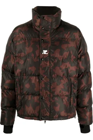 Courrèges Piumino con stampa camouflage