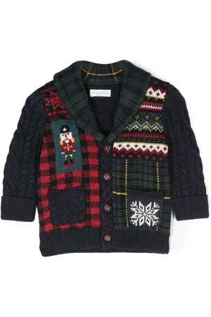 Ralph Lauren Cardigan con design patchwork