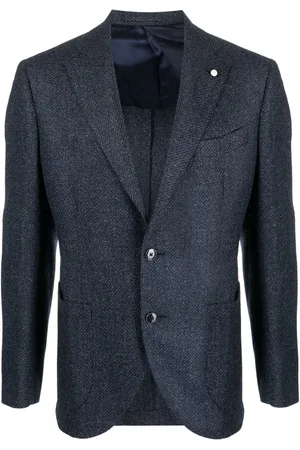LUIGI BIANCHI MANTOVA Blazer monopetto con effetto mélange