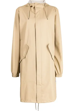Rains Parka impermeabile con orlo a coda di pesce