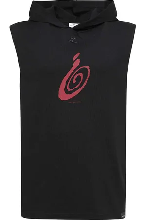 Courrèges Felpa smanicata con cappuccio