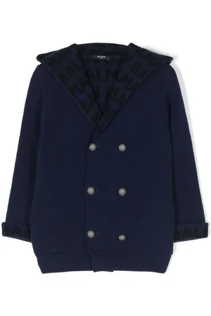 Balmain Cardigan doppiopetto con logo