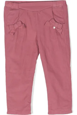 Tartine Et Chocolat Pantaloni dritti con fiocco