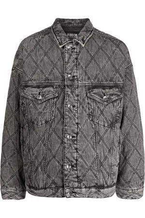 FIVE CM Bomber trapuntato denim