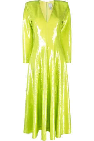 HUISHAN ZHANG Abito Andy midi con scollo a V