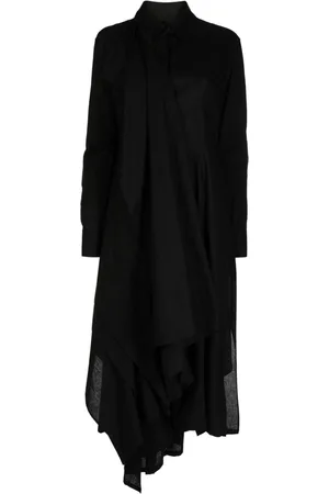 YOHJI YAMAMOTO Abito midi drappeggiato