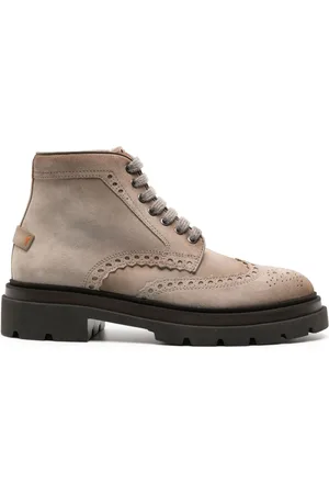 santoni Stivali stile brogue