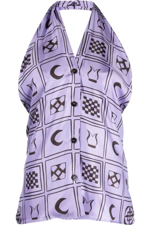Nanushka Top con stampa Elima Totem