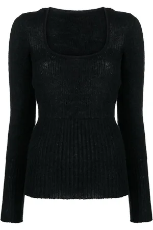 Jacquemus Maglione Dao con scollo quadrato