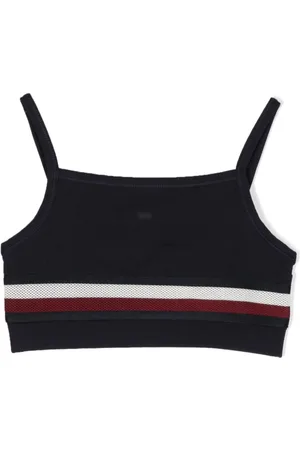 Tommy Hilfiger Top smanicato crop a righe