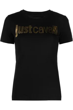 Roberto Cavalli T-shirt con logo goffrato