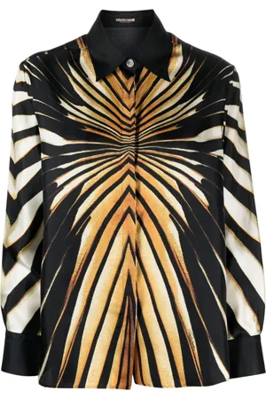 Roberto Cavalli Camicia con fantasia astratta