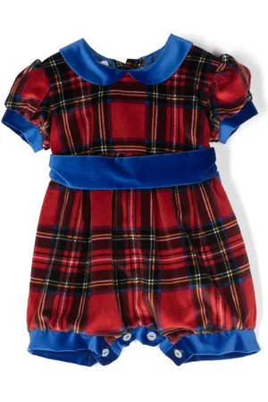 JESURUM BABY Tutina con motivo tartan