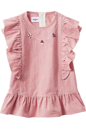 Familiar Blusa a righe con ricamo