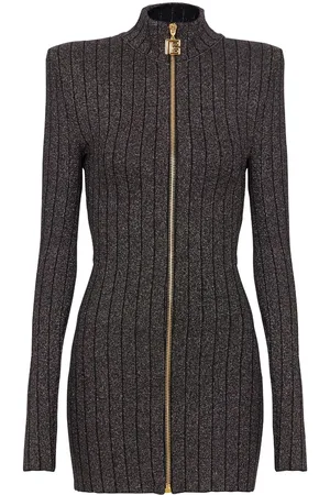 Balmain Abito corto con zip